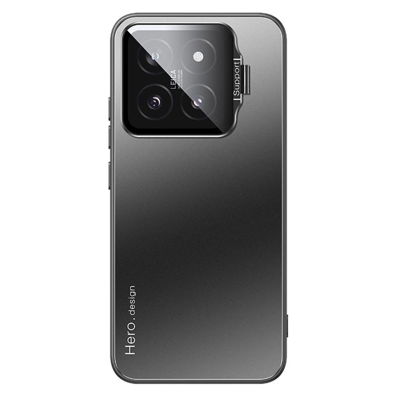 For Xiaomi 14 Case with Lens Kickstand Shockproof PC+TPU Phone Cover
