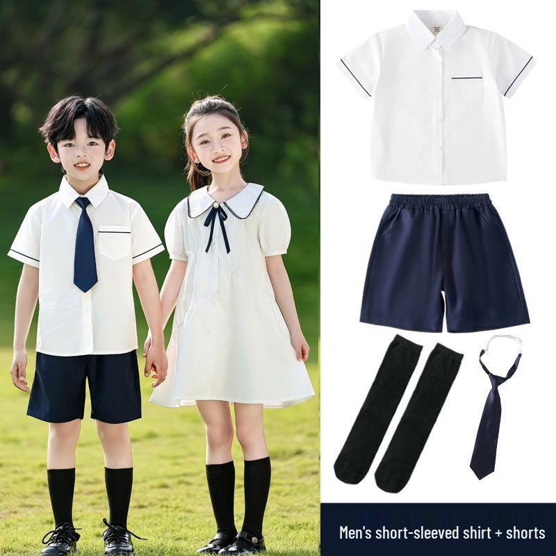 British Style Summer Kindergarten Uniform Set for Children s School and Graduation Performances 100cm