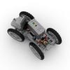 Technological Four-Wheel Drive Car Building Blocks Parts With Motor Puzzle Toys Moc Bricks Stem Education Boys Gift