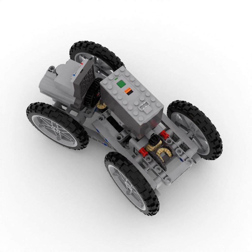 Technological Four-Wheel Drive Car Building Blocks Parts With Motor Puzzle Toys Moc Bricks Stem Education Boys Gift