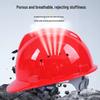 ABS Safety Helmet for Construction and Engineering - Breathable, Thickened, and Printed Design for Electrician Labor Protection.