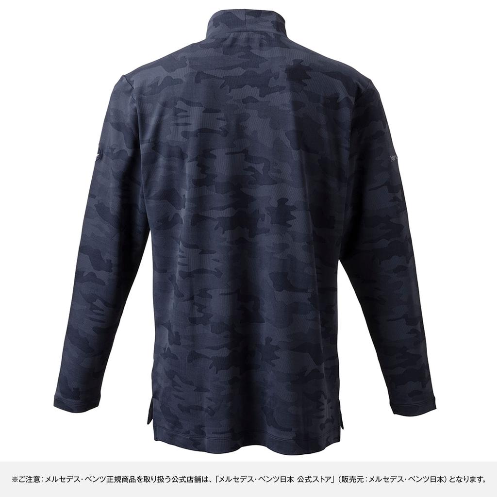 Genuine x Titleist Boardwalk Camouflage Mock Size Small [Mercedes-Benz Collection] Mercedes-Benz Shirt, Navy,