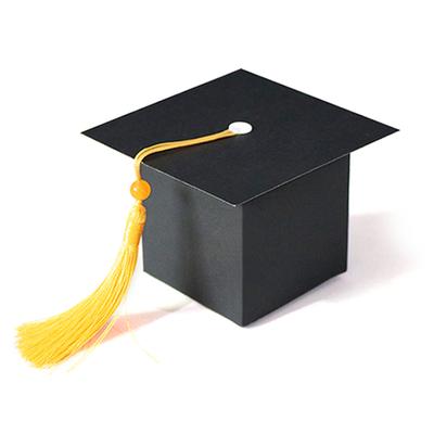 Graduation Decorative Candy Box, Scholar Hat Gift Box, Doctor Hat Gift Box With Tassel Diy Customization