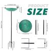 Iron Bird Feeder Detachable Multiuse with Ground Stake Gifts Bathtub Birds Bath Holder for