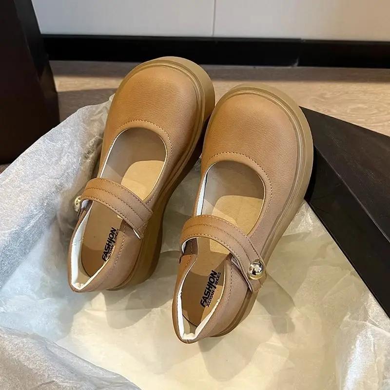 Fashion Japanese Style Lolita Platform Women's Shoes Mary Jane Ladies Pumps with Medium Heels Round Toe Gothic on Offer Genuine Mark 39