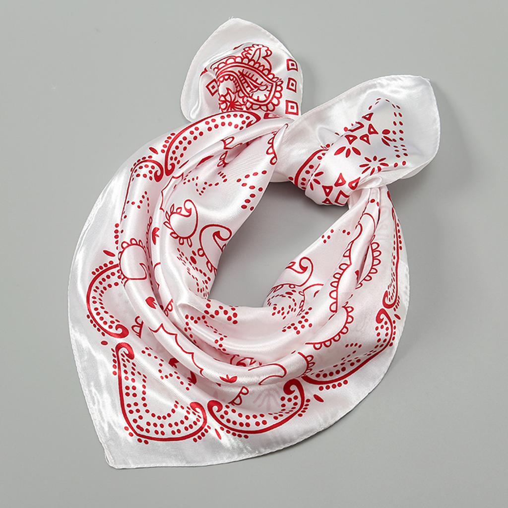 New Imitation Silk Versatile Square Scarf Decorative Commuter Career Scarf Women's Fashion Printed Scarf