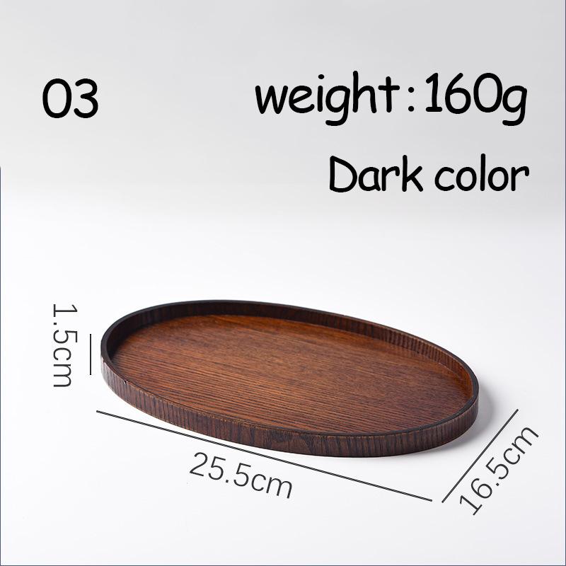 Ovale Serviertabletts, Geschirr, Dessert, Tee, Untertasse, Untersetzer, Kaffee-Untersetzer, Holzteller, Aufbewahrung, Lebensmittel-Display, Home Hotel Decor