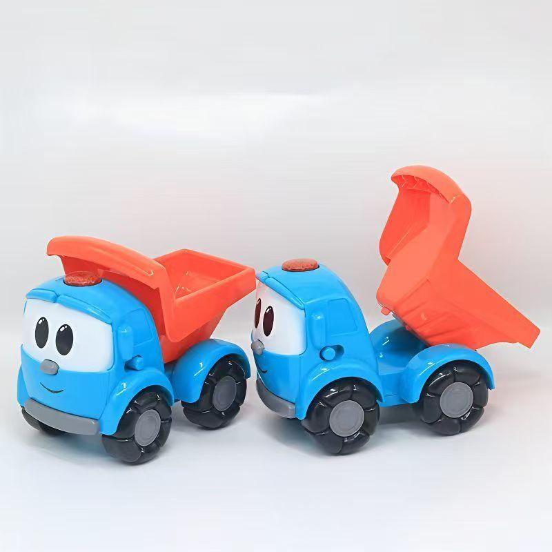 Rané učení Malé auto Modré Mini hračky FarmerBlue Model traktoru Auto Rané učení Autíčko na natahování Model Děti