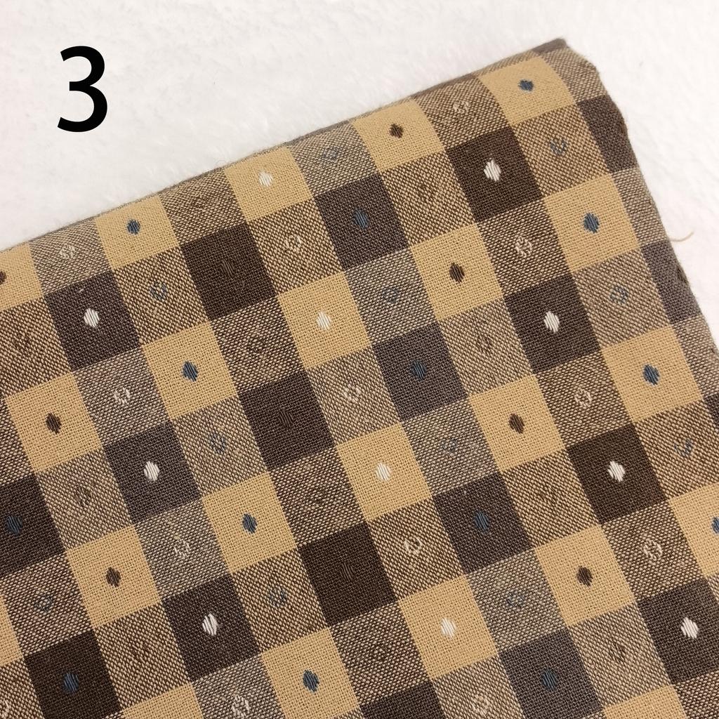 50x70cm Japanese Yarn-dyed Fabric first dye woven cotton plaid brocade patchwork craft fabric cloth DIY stitch sew doll clothes