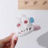 Acrylic Animal Shark Clip Rabbit Winter Cross Hair Clip Cute Plush Panda Hair Claw  Party