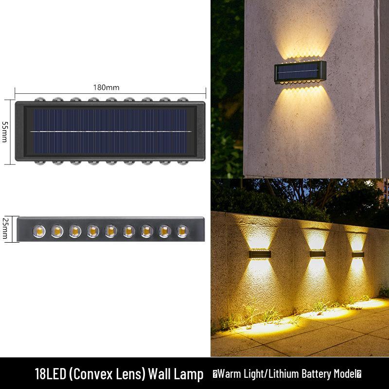 Waterproof Solar Outdoor Wall Light for Garden, Courtyard & Balcony Decoration
