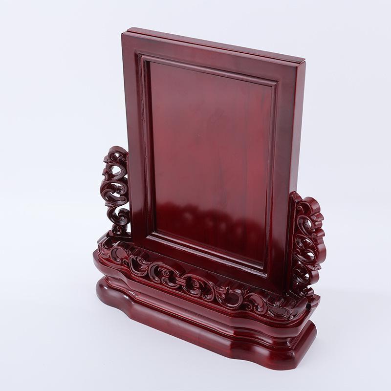 Solid Wood Ancestor Spirit Tablet for Home or Temple Engraving