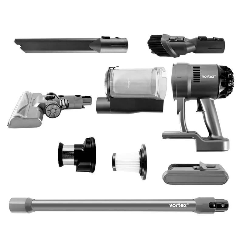 Vortex - Aspirateur Balai Sans Fil - 135w - Autonomie 45min - Filtre Hepa - 2 Modes D'aspiration