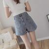 Large Size High Waist Denim A-Line Skort for Women - Summer 2022 Collection, Loose Fit, Wide Leg Hot Pants