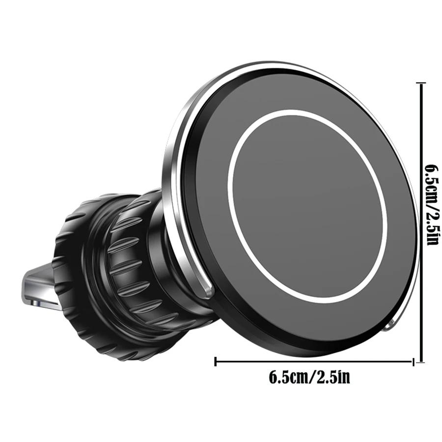 Suport auto Magsafe pentru telefon, Magnetism puternic Calitate premium Operare cu o singură mână Cârlig metalic Suport magnetic auto pentru telefon