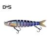 13,5 cm/19 g Mehrgelenk-Angelköder mit Haken, langsam sinkend, 8-teiliger Swimbait, bionischer Hartköder, Kunstköder, Süßwasser-/Salzwasser-Angelzubehör