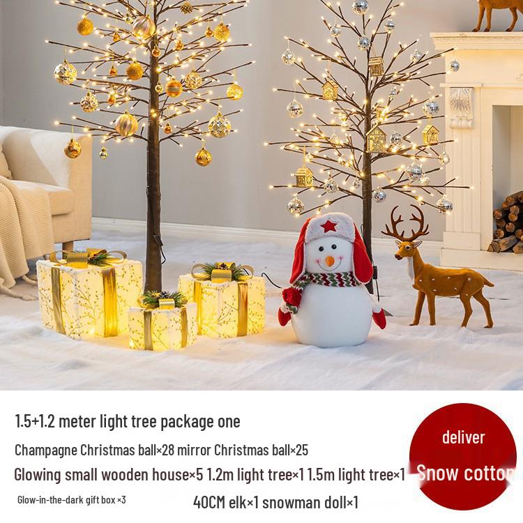 Luminous Christmas Tree Decoration for Mall, Hotel Lobby, or Home