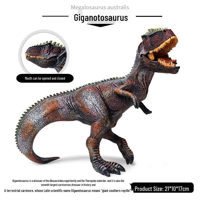 Children's Jurassic Dinosaur Toys: Gigantosaurus & Tyrannosaurus Rex Models