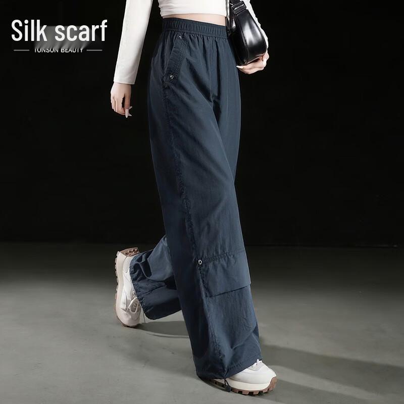 Women s Loose Drape Cargo Pants L
