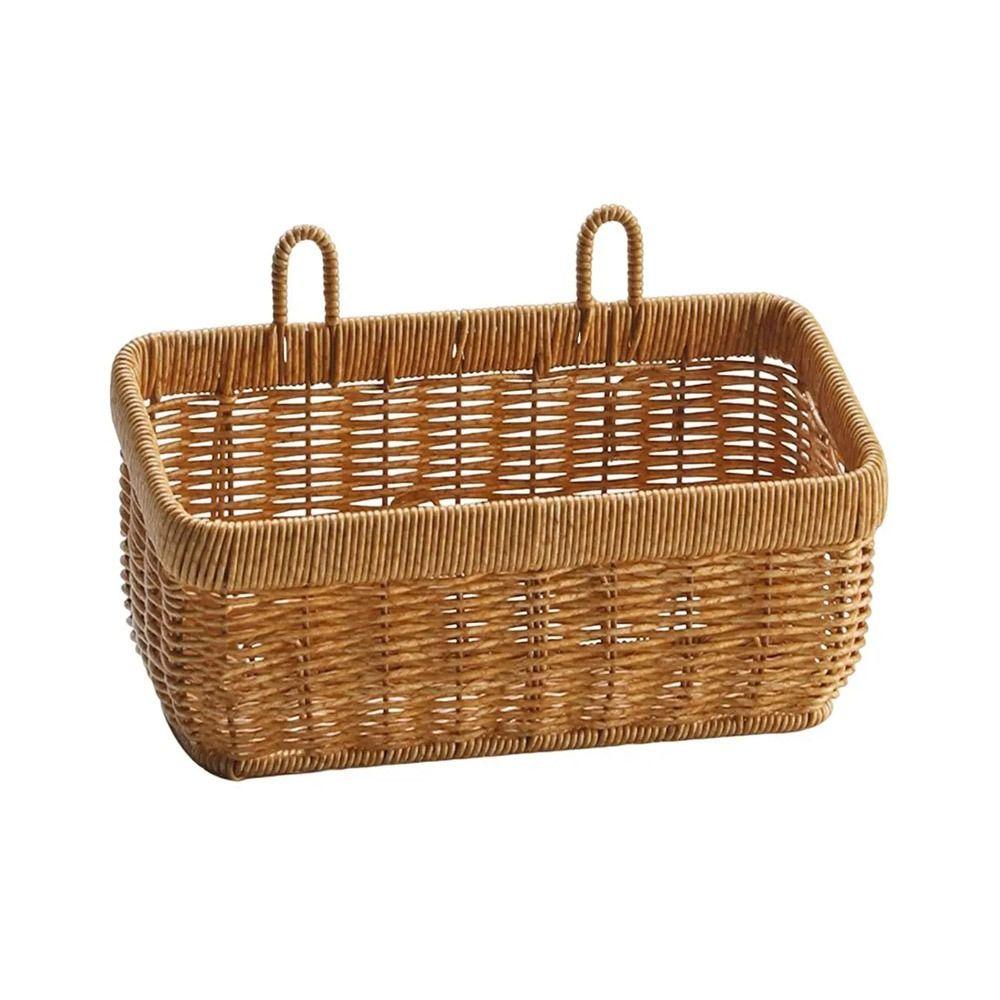 Decorative Woven Storage Basket Space Saving Garden Plant Basket Vegetables Organzier  Kitchen