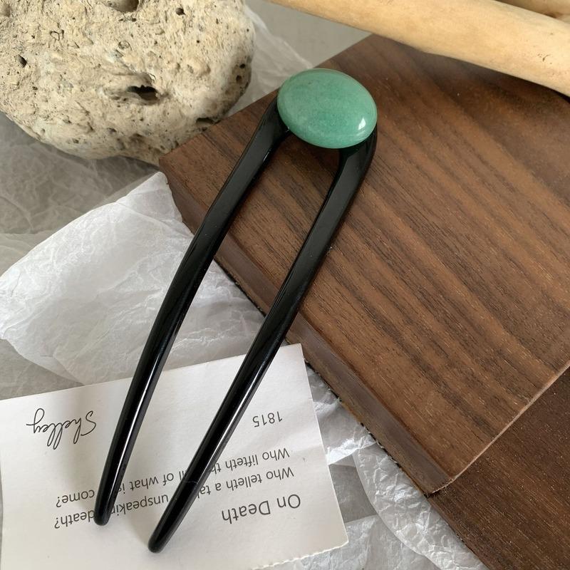 

Япония Женская палочка для волос Простая элегантная однотонная U-образная заколка для волос Палочки для волос для девочек Аксессуары для волос Новые заколки для волос Подарок