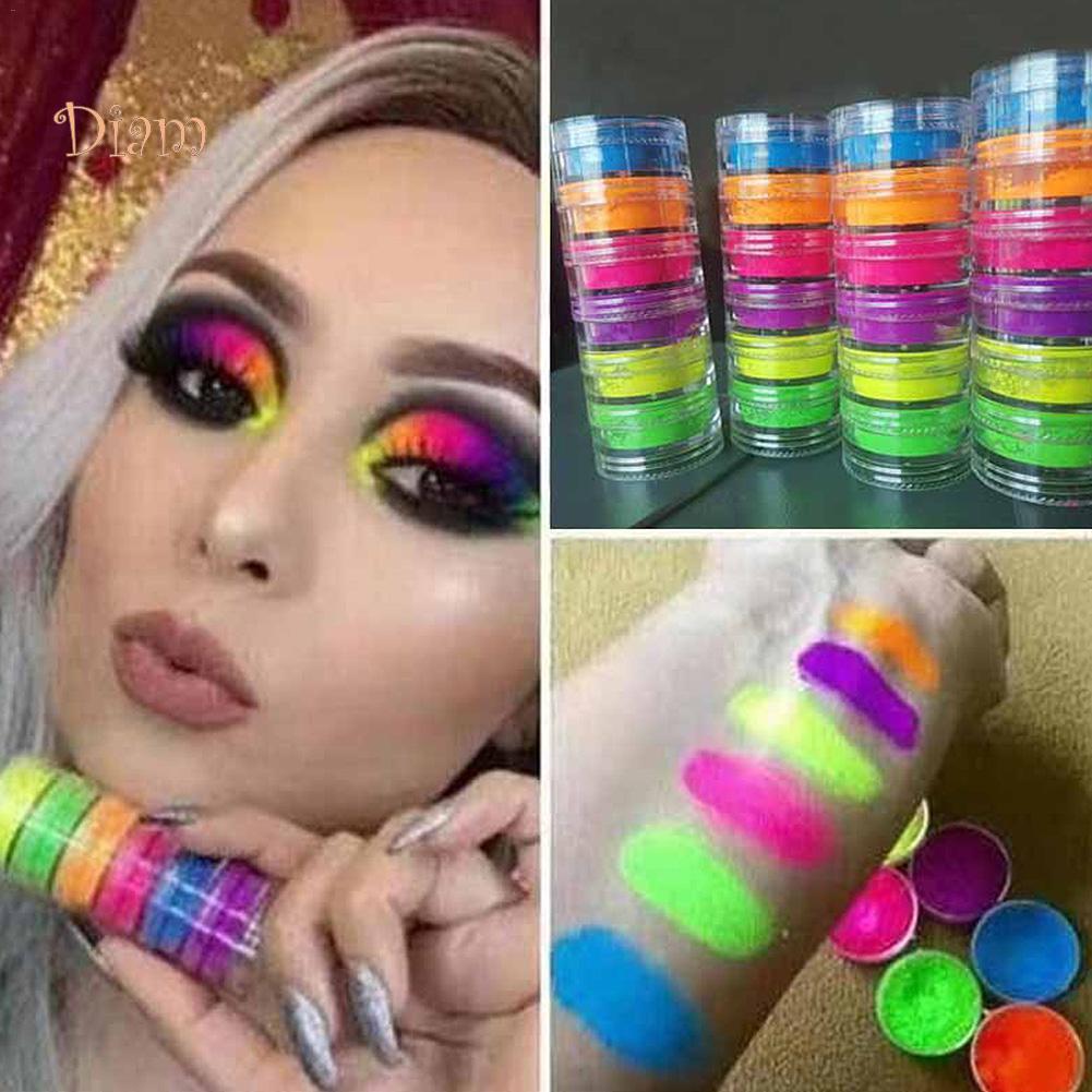 NO.PS Colors Lasting Glitter Nail Art Neon Powder Eyeshadow Pigment Manicure Decor Women Fashion