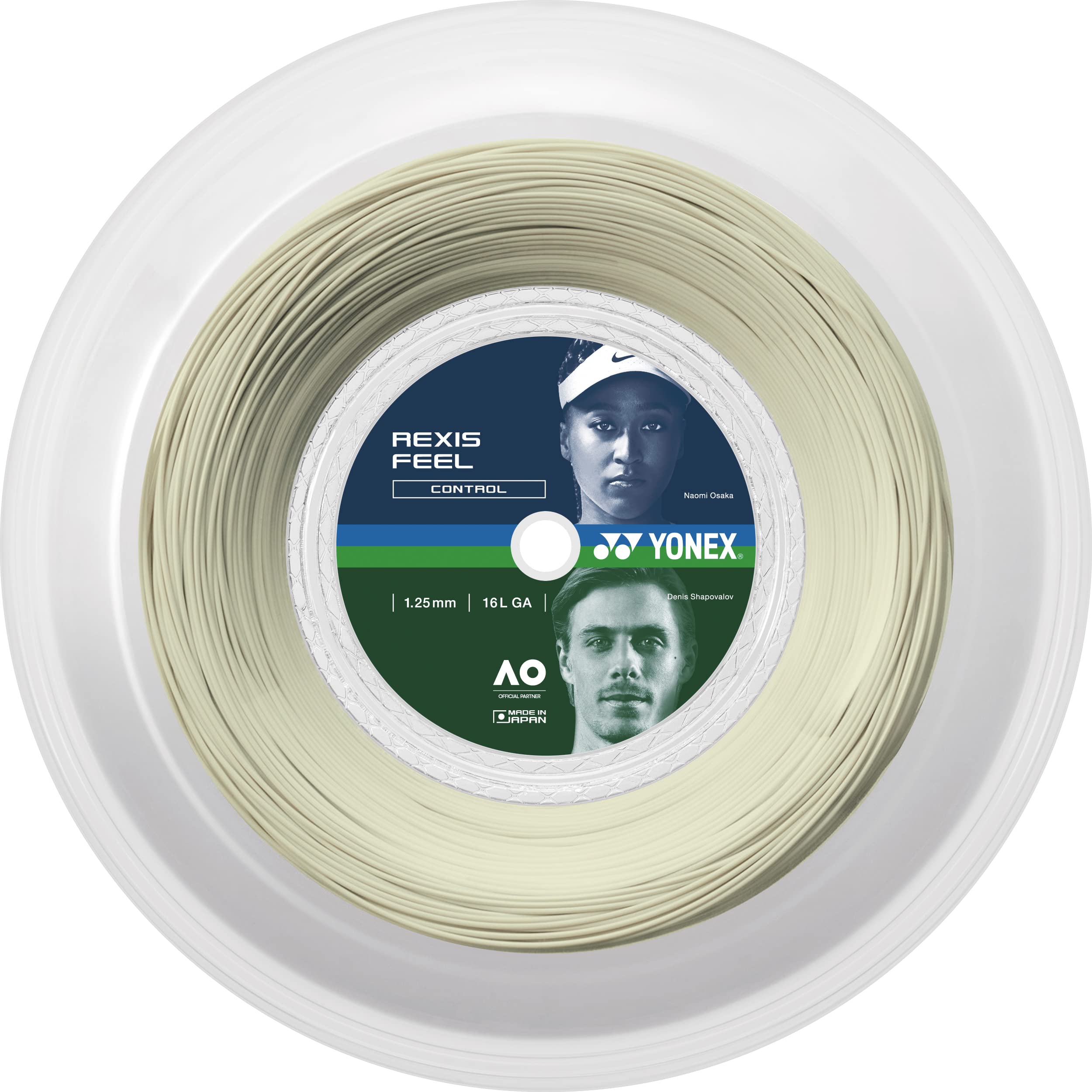 

YONEX Tennis Gut Lexisfeel 125 240m Roll White TRFL1252 (011)