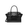 Mk Carmen Crocodile Pattern Embossed Polyurethane Shoulder Crossbody Tote Bag Medium Women Bags Black 35H3SNMS2I-BLACK