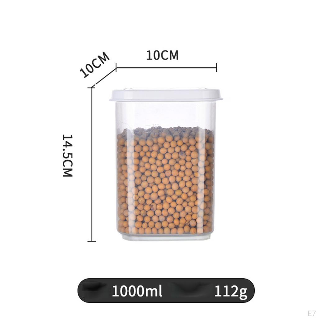 Box with Lids Transparent Square Vacuum Lid Jars Sealable Container