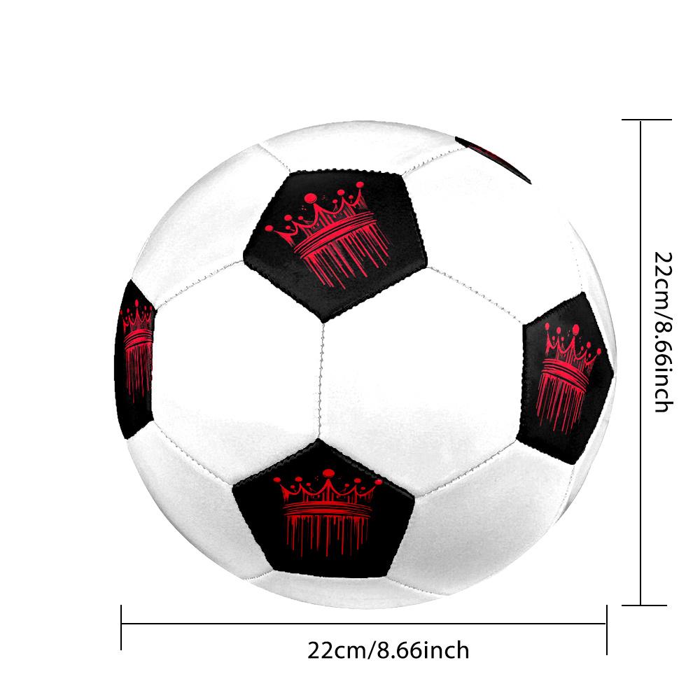 1 Stück Kronensymbol Fußball Größe 5 Maschinengenäht Indoor/Outdoor Universeller Fußball Q68