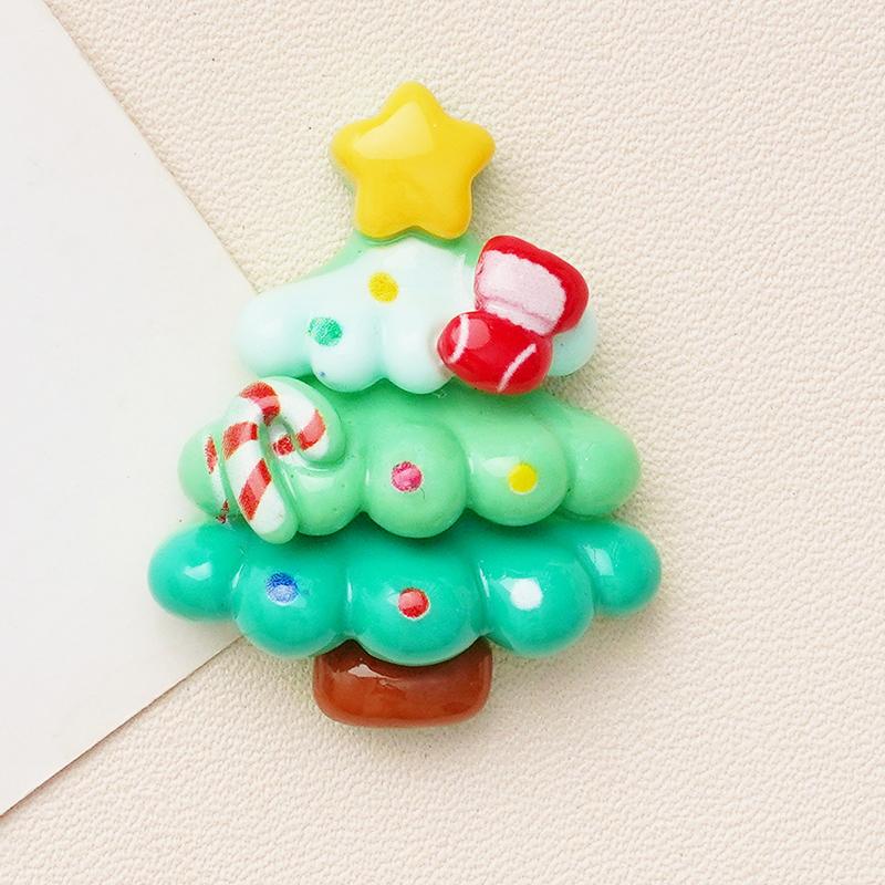 

5шт очаровательный смолы мультфильм аниме Рождественский патч Декор милый чехол для телефона Diy ремесла аксессуары