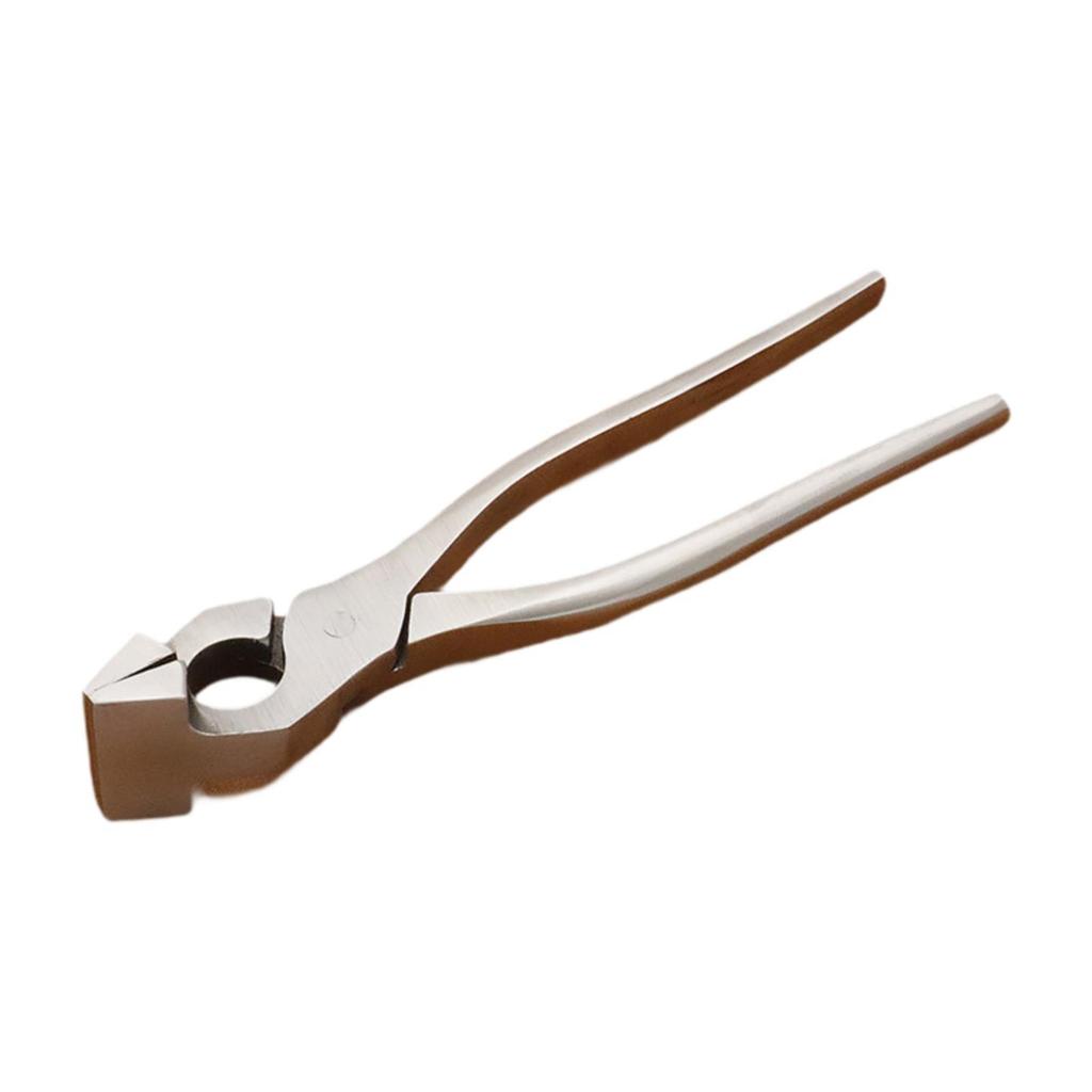 Polished Leather Edge Adjustment Press Flatten Pliers Ergonomic Chrome Steel for Leather Work Tools Kit