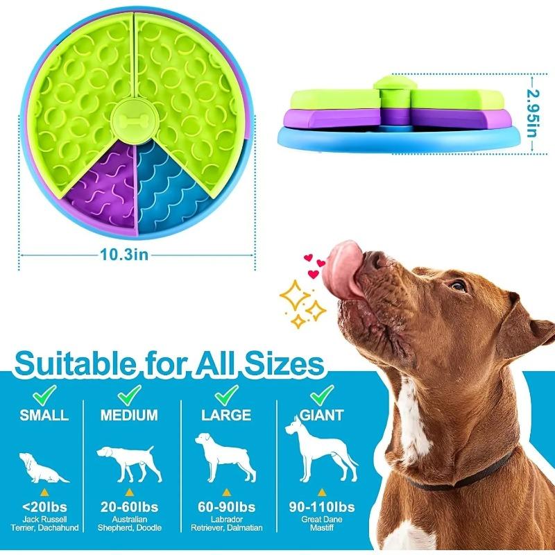 Dog Slow Food Bowl Three-layer Pet Intelligence Rotating Feeder Stable and Anti Slip Dogs Toys Dog Accessories Pet Products