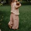 LELE JOVE Children's Spring/Summer Lightweight Linen Blend Casual Pants