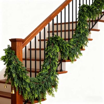 2025 Independence Day Norfolk Soft Rubber Hand-feel Pine Needles Christmas Garland