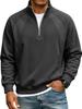 Men's Half Zip Sweatshirt Stand Collar Relaxed Fit Casual Pullover for Autumn Winter