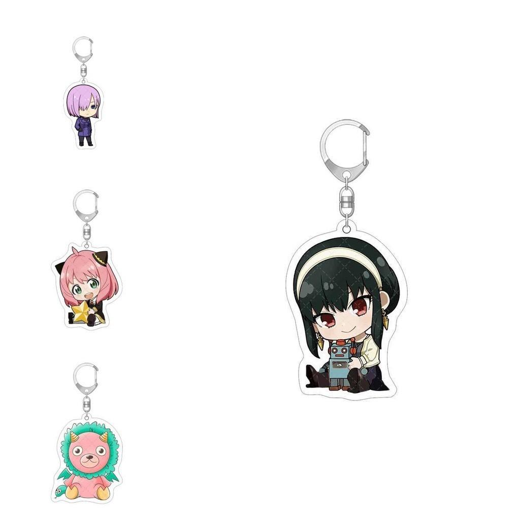 Spy×family Acrylic Keychain Fashionable And Durable Loyor Anya Yor Figure Keychains