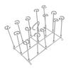 Supporto per Spiedini Friggitrice Cottura Uniforme Resistenza alla Ruggine Acciaio Inossidabile Supporto Verticale per Spiedini per