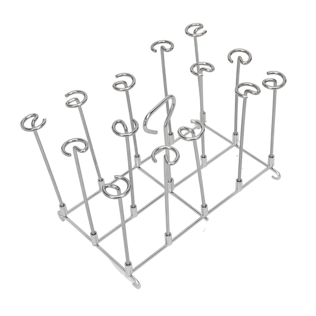Supporto per Spiedini Friggitrice Cottura Uniforme Resistenza alla Ruggine Acciaio Inossidabile Supporto Verticale per Spiedini per