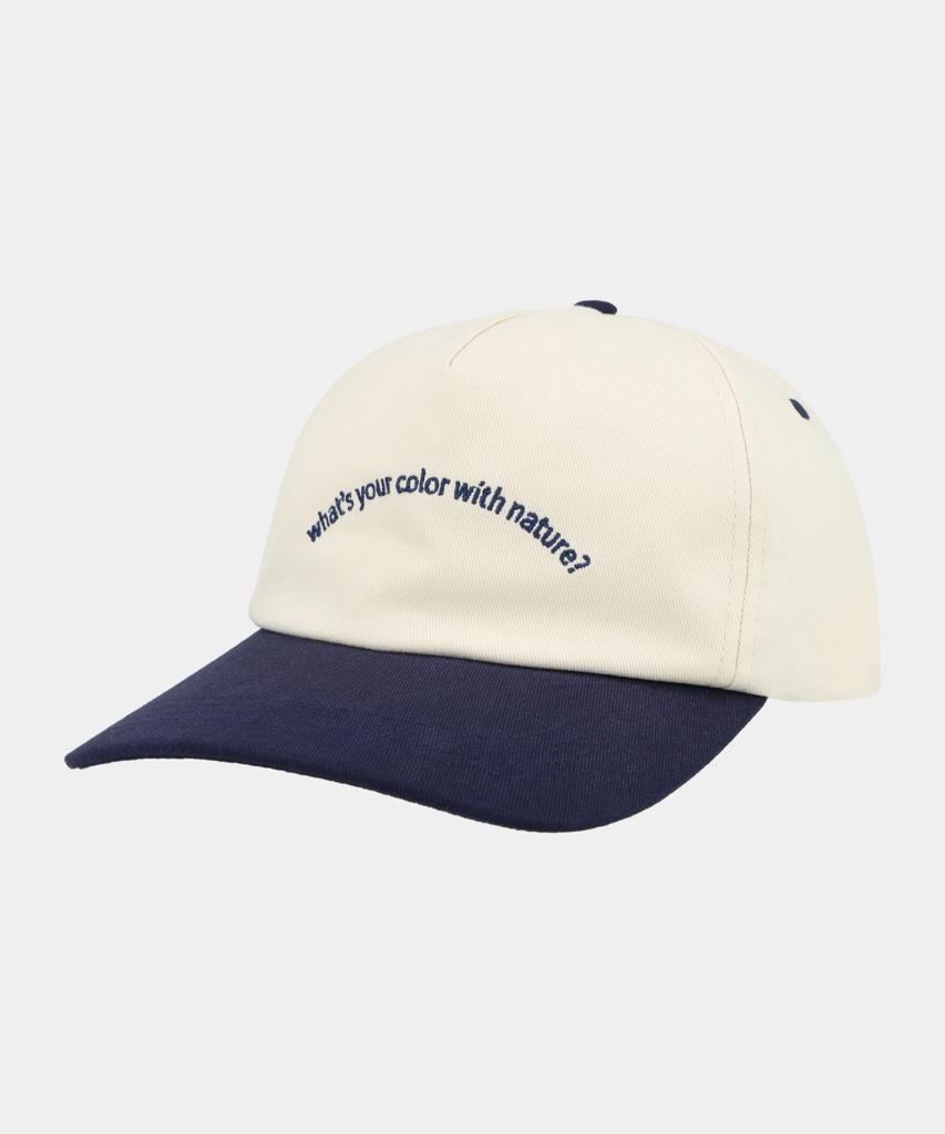 Haisan Slogan 5P Ball Cap (Ivory/Navy)