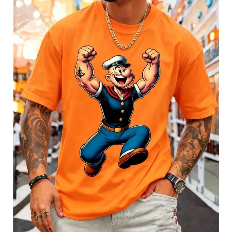 T-shirt da uomo con stampa grafica 3D retrò - Perfetta per l'uso quotidiano e le vacanze