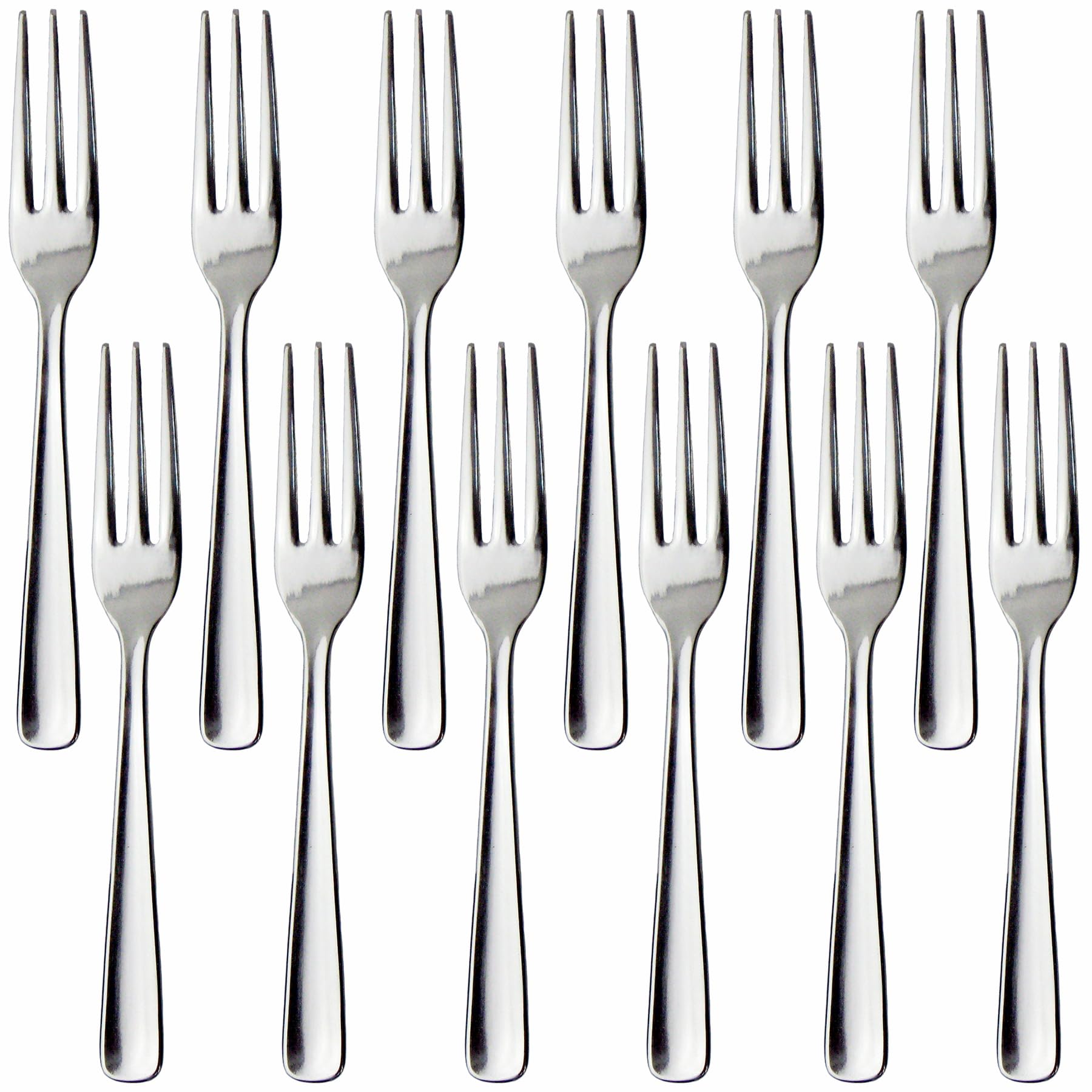 Nagao Hakaku Hime Fork Set of Stainless Dishwasher Commercial Made in Japan 13cm, 12, Steel, Safe, Grade,