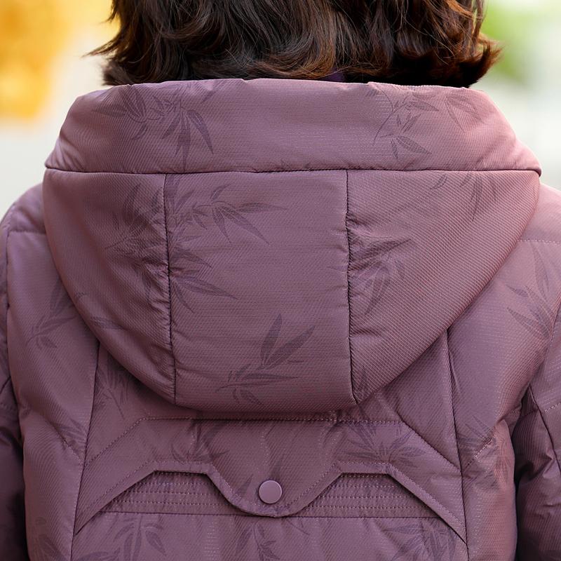 Winter Daunenjacke für Damen Übergröße Oberbekleidung Kapuzen Elegant Dick Warm Daunenmantel Frau Parkas