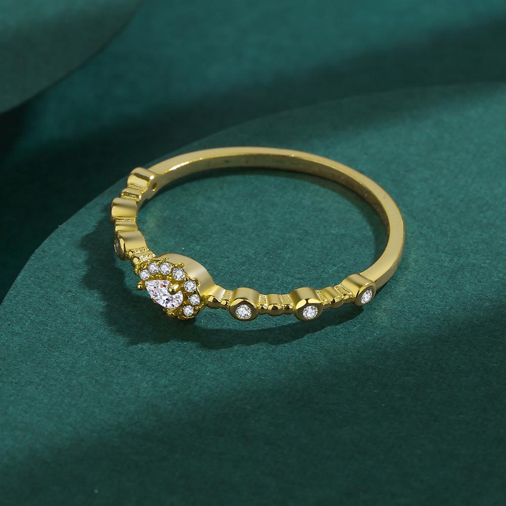 2022 NOVÝ módní kulatý prsten pro ženy Skutečný minimalistický S25 Sterling Silver Oslnivý diamantový křišťálový prstýnek na svatbu