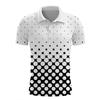 2024 nowych mężczyzna letnia moda z krótkim rękawem 3D Digital Print Casual koszulka polo, męska koszulka polo do golfa.