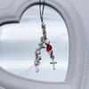 Handmade Beaded Phone Lanyard Star Shape Pendant Strap Detachable Phone Chains Keyring Portable Accessory for Women