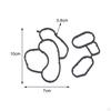 2 Pieces Auto Engine Filter Housing Seal Gasket, 11427508971 Replacement for E46 E81 E82 E85 E87 E88