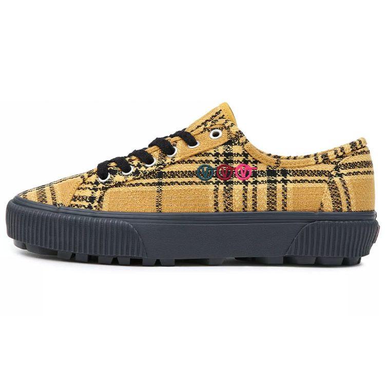 Vans Alex Knost x Lee-Ann Curren x Delridge SF Yellow Plaid Unisex Sneakers VN0A4BXHYLW 37