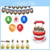Kit de Suprimentos para Festa de Aniversário Roblox com Banner Vibrante, Balões e Toppers de Bolo para Crianças