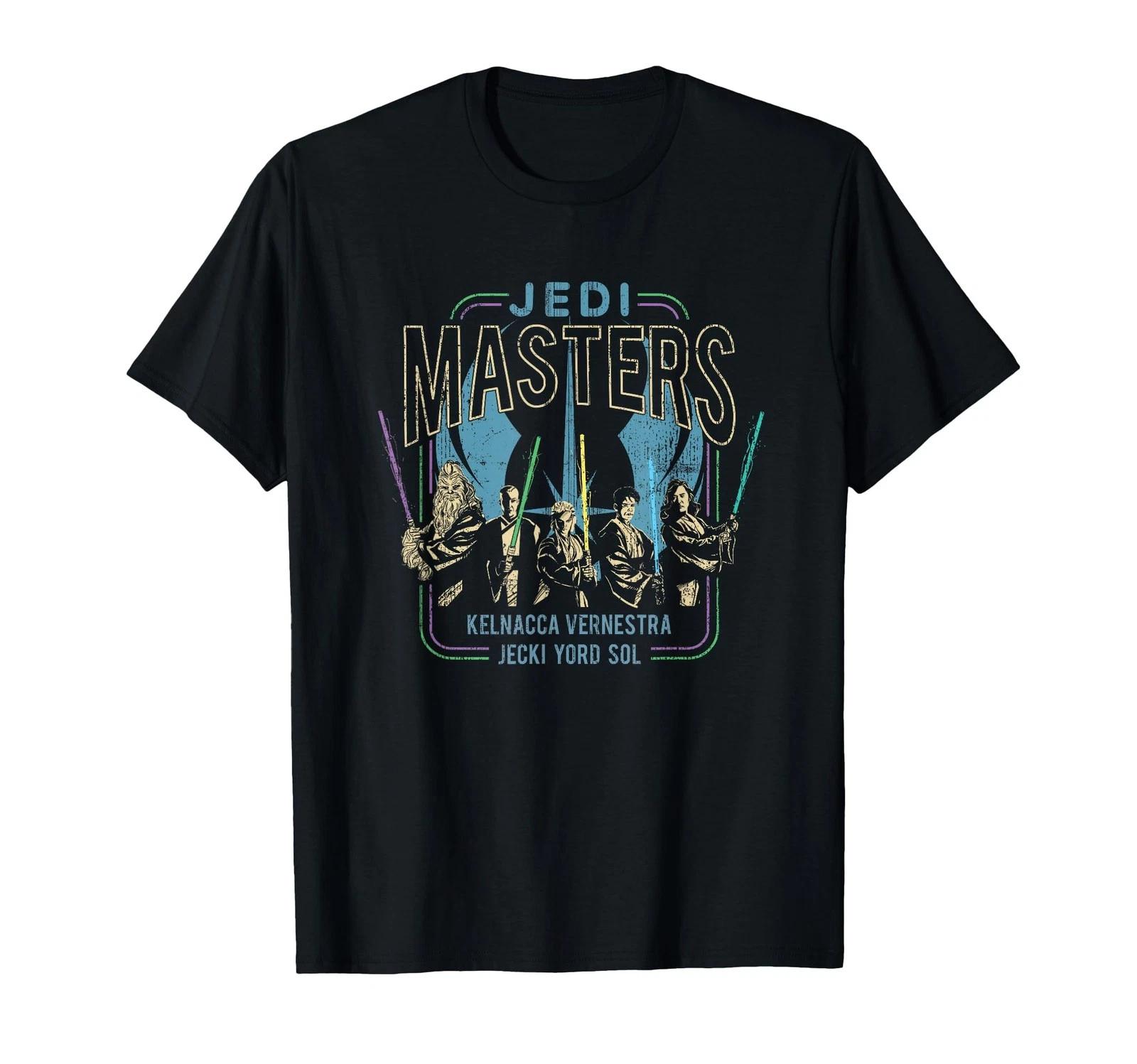 Star Wars The Acolyte Jedi Masters Group Shot Retro Poster T-Shirt_ 3XL